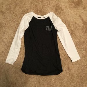 long sleeve varsity tee